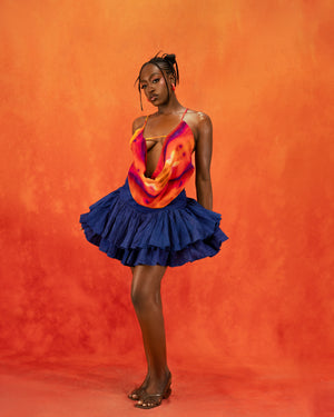 Maamé Silk Top (Orange)